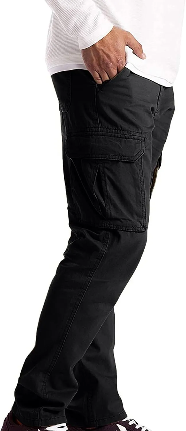 Cargo Pants for Men Big and Tall Mesh Jogger Zipper Running Pants Pockets Men's Pants Stripped Trousers Men's Fleece