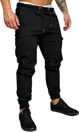Cargo Sweatpants for Men Big and Tall with Pockets Cargo Pants for Men Lightweight Tactical Pants Hiking Cargo Pants