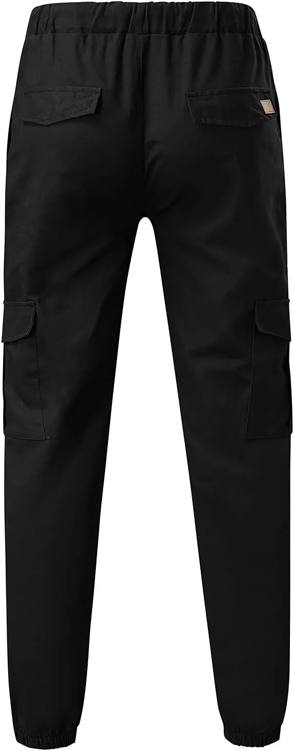 Cargo Sweatpants for Men Big and Tall with Pockets Cargo Pants for Men Lightweight Tactical Pants Hiking Cargo Pants