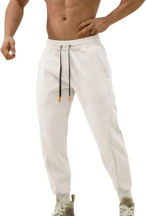 Cargo Sweatpants for Men Mens Lounge Pants Fleece Active Gym Workout Sweat Pants Men's Sweatpants with Pockets Solid