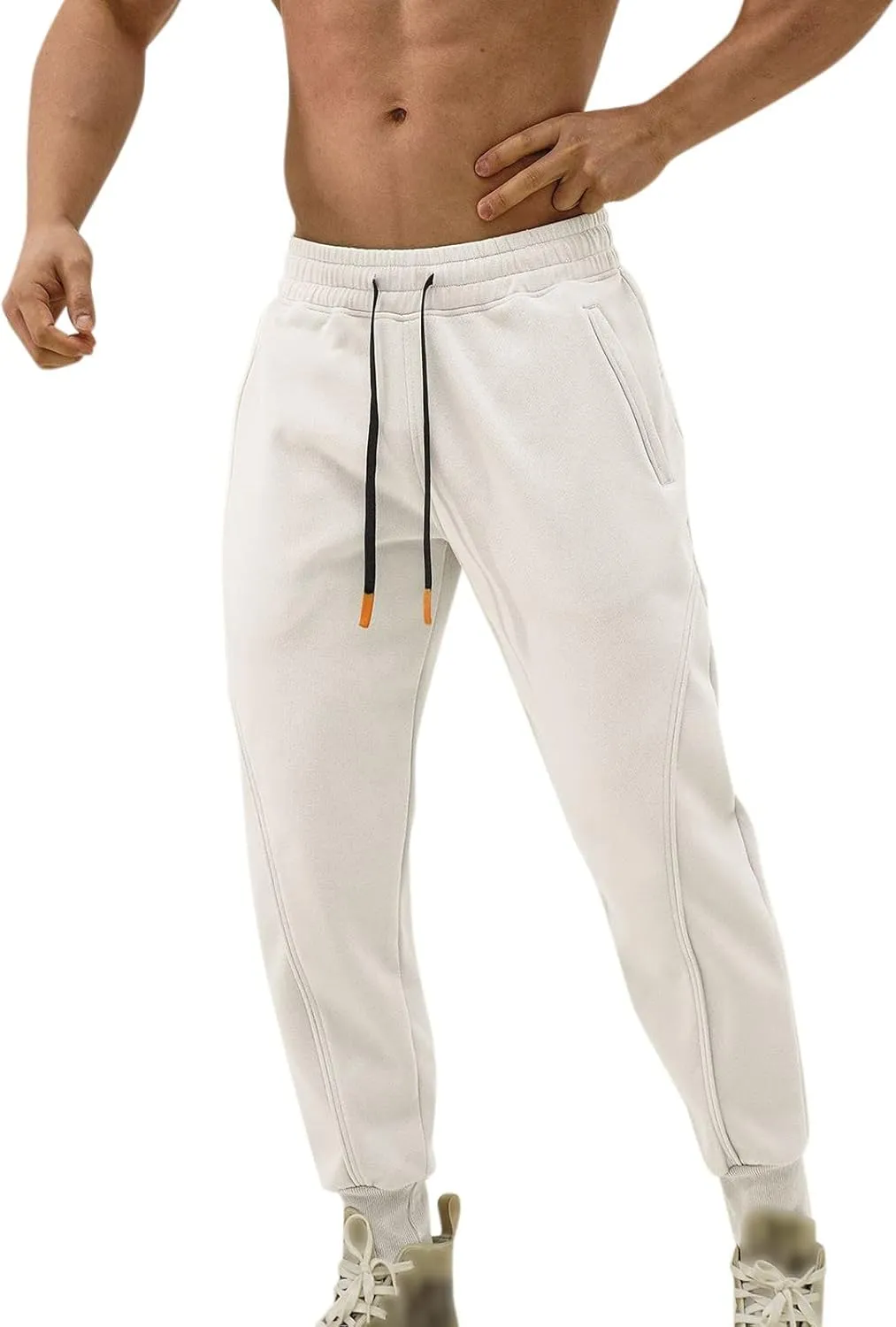 Cargo Sweatpants for Men Mens Lounge Pants Fleece Active Gym Workout Sweat Pants Men's Sweatpants with Pockets Solid
