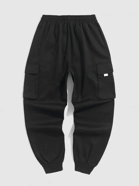 Eagle Printed T-Shirt And Cargo Pants