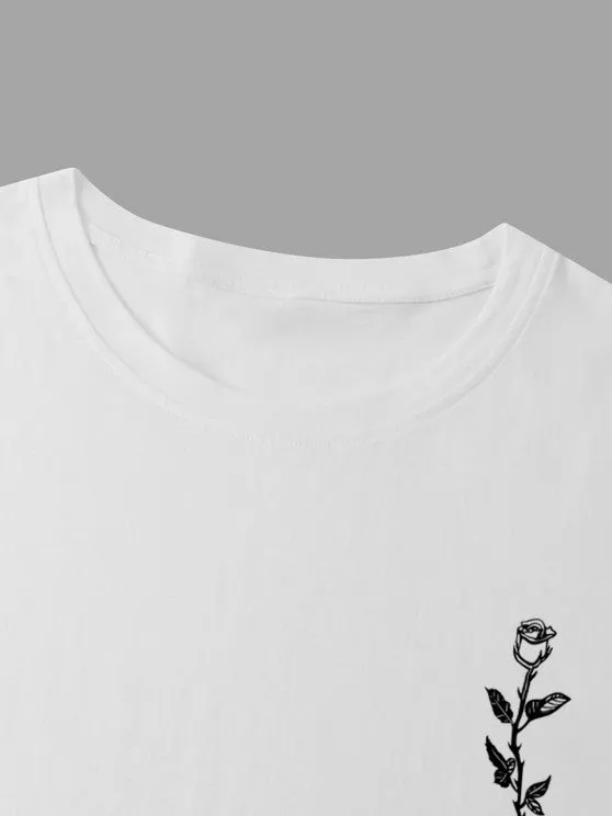 Eagle Printed T-Shirt And Cargo Pants