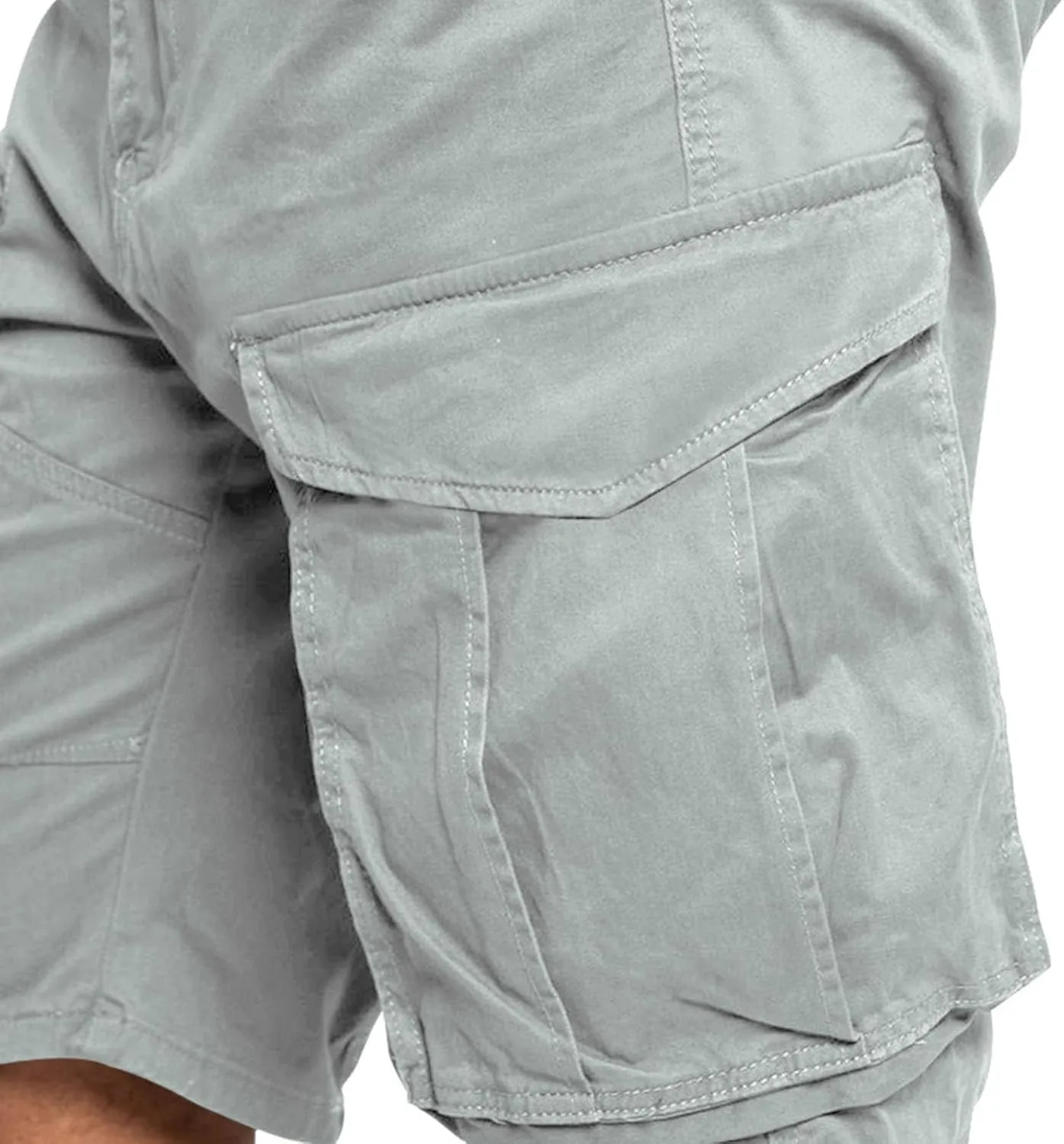 Mens Cargo Shorts 2025 Casual Twill Hiking Summer Pants Loose Solid Outdoor Fishing Baggy Shorts with 4 Pockets