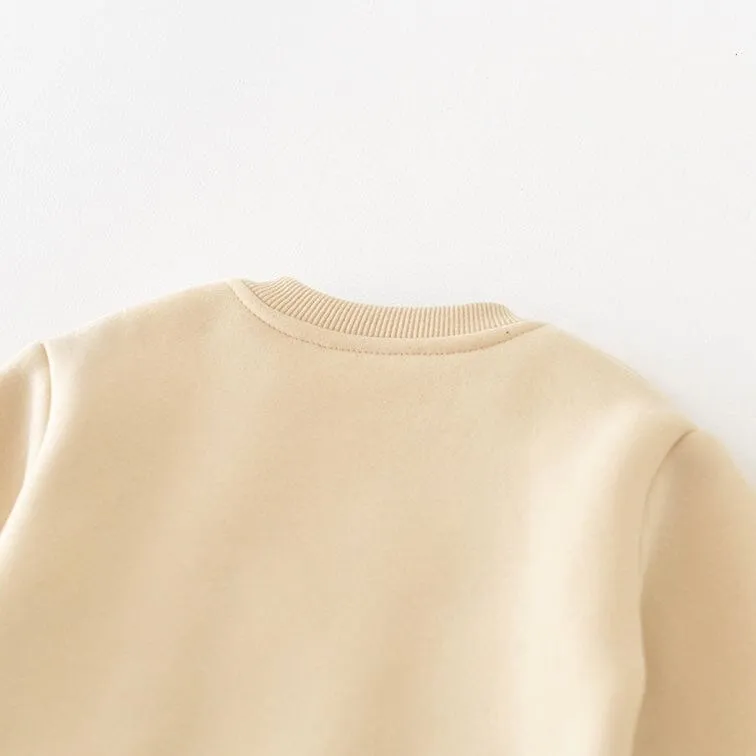 Question Mark Plush Sweatshirt & Jogger Set