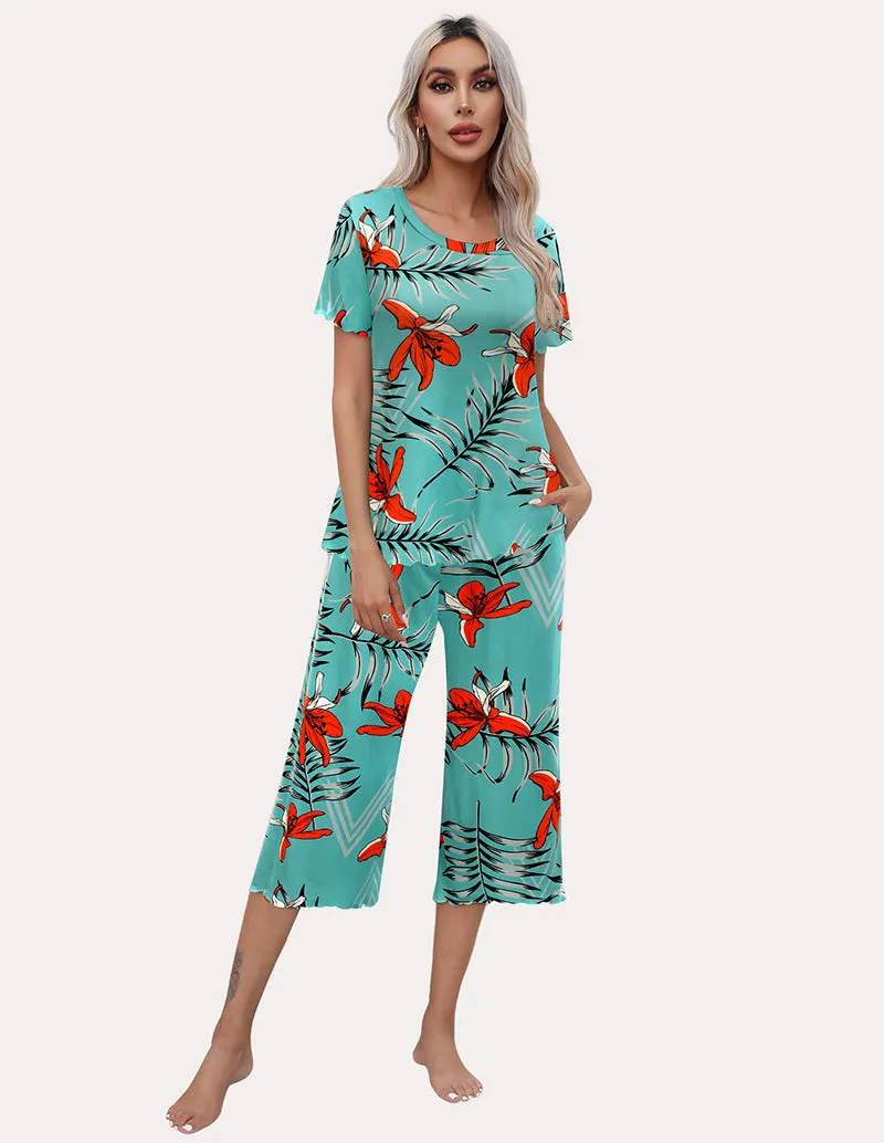 Soft Capri Pants Pajamas Set (US Only)
