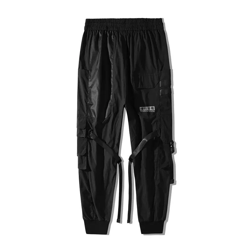 Techwear Tactical Nylon Cargo Pants